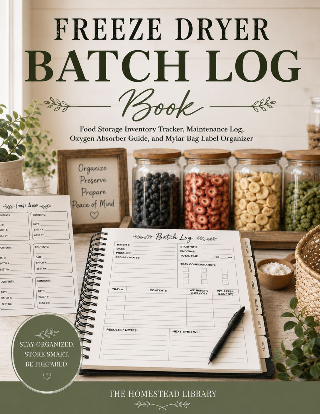 Freese Dryer Batch Log Book 