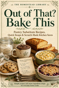 Pantry substitute recipes PDF with baking swaps and scratch cooking ideas